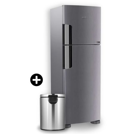 Combo Heladera Whirlpool 386 Lts + Tacho Basura Ninestars 5l