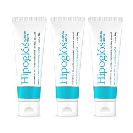Hipoglos Crema Cuidado Diario Vitamina B5 90gr x3