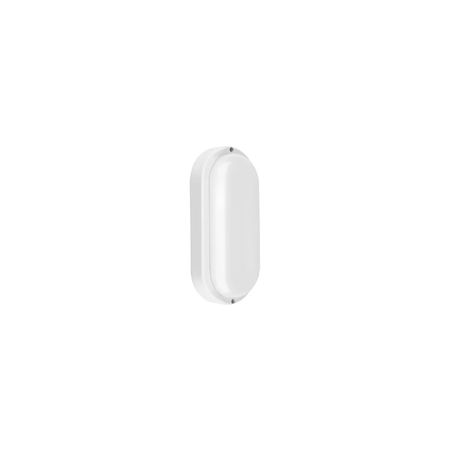 Tortuga Ovalada Blanco Led 12W Ip54 Frio