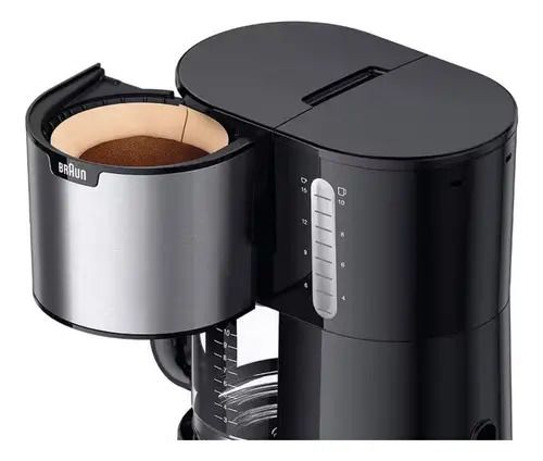Cafetera De Goteo Braun Kf1500bk Filtro Extraible 10 Tazas Negro - Vista 3