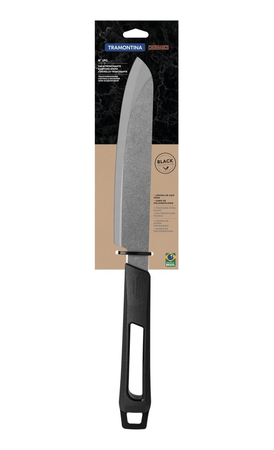 Cuchillo Tramontina Trinchante 20cm Parrilla Acero Inox Negro