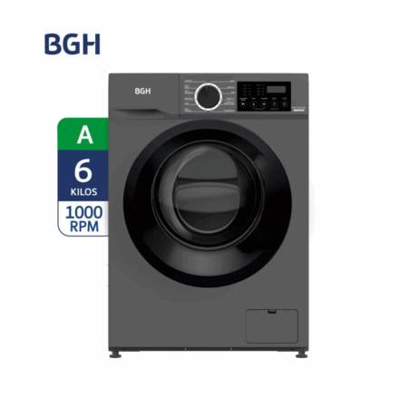 Lavarropas BGH 6kg Inverter Silver 1000RPM