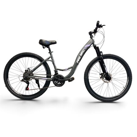 Bicicleta Fire Bird Mery _Cuadro de acero _ Gris_Freno a disco _21vel _  Rodado 27.5”