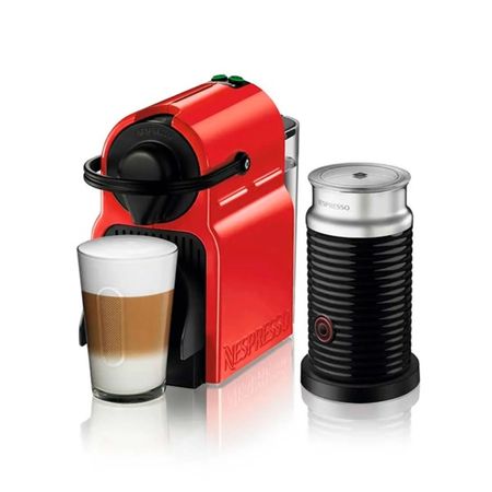 Cafetera Nespresso A3C40-AR-RENE4 -E1 Inissia Red + Aeroccino