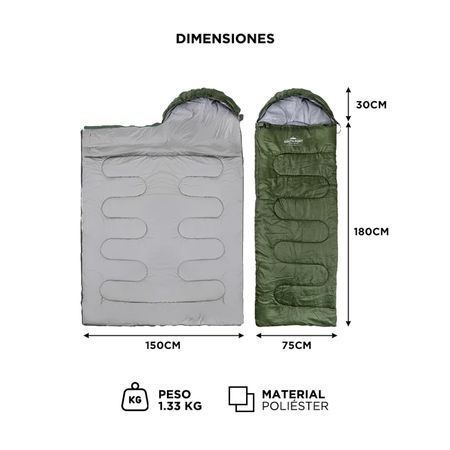 Bolsa de Dormir SouthPort Camping Con Cierre