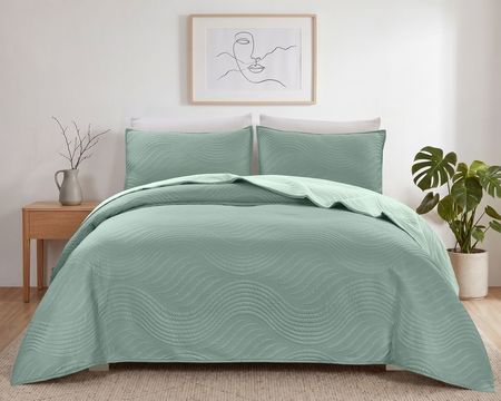 Quilt Kavanagh Taormina King Size + 2 Fundas de Almohadón - Varios Colores