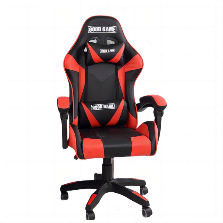 Silla De Escritorio Gamer Mid Plus Roja Con Negro - Vista 3