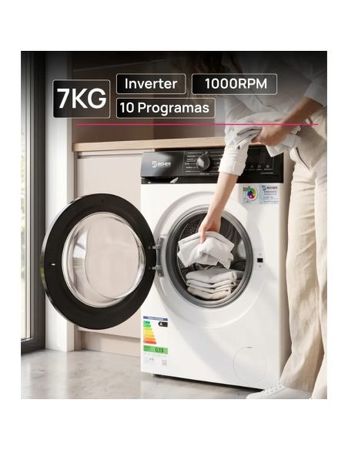 LAVARROPAS AUTOMÁTICO BOHER BOH-WMCFWT7K01 CARGA FRONTAL 7KG BLANCO