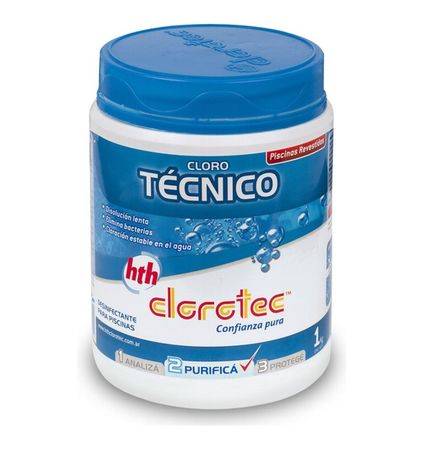 Cloro Tecnico Granulado Disolucion Lenta Clorotec 1 kg - Rex