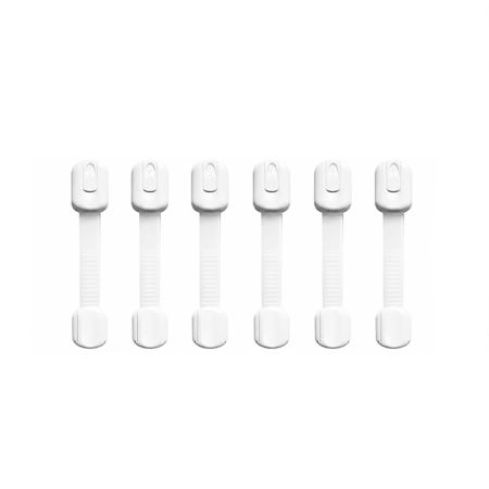 Traba Seguridad Bebés X 6 unidades Ajustable Flexible Adhesiva 3M