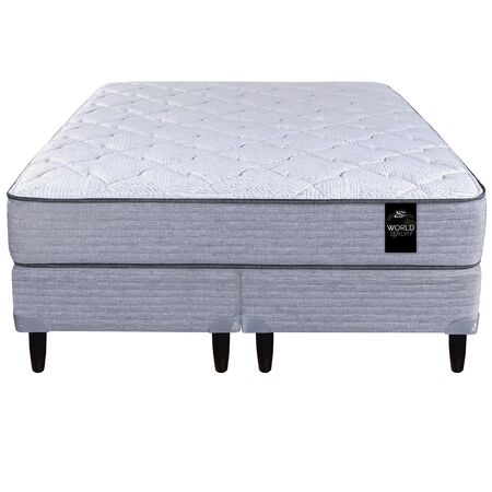 Colchon y Sommier King Koil Bradley Super Queen 160x200cm Resortes Pocket y Espuma de Alta Densidad Firme