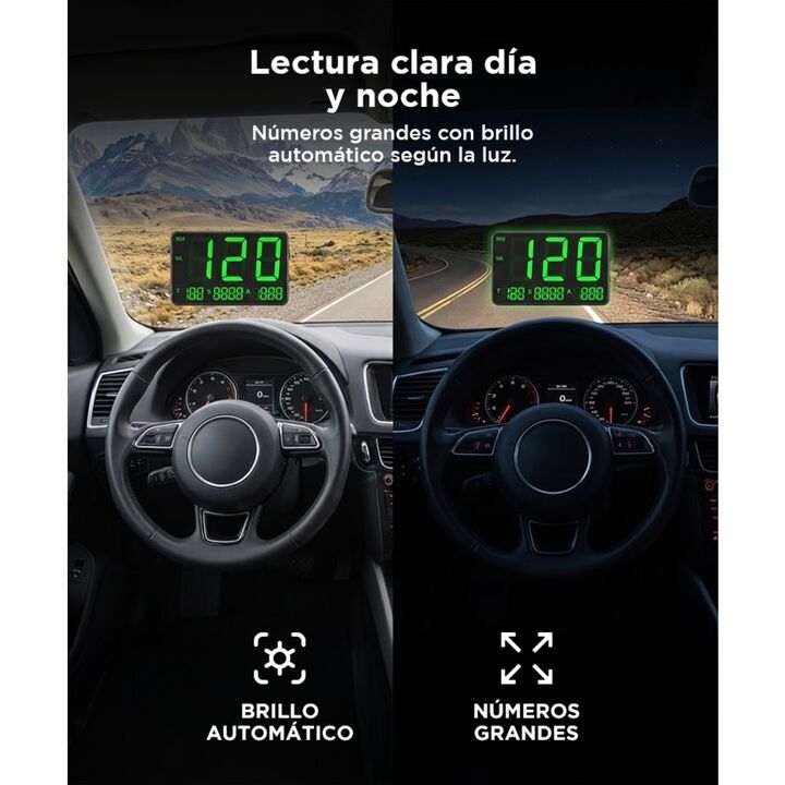 Velocimetro Auto Gadnic Digital Gps Reloj Tablero - Vista 4