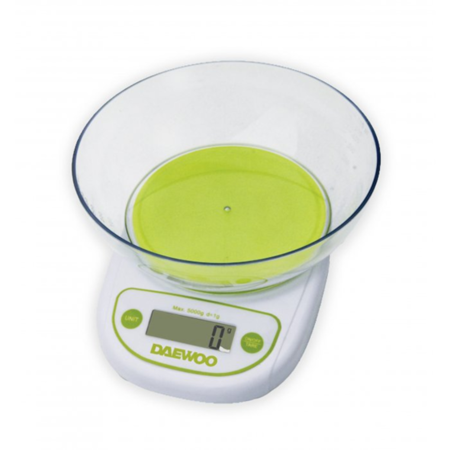 Balanza de Cocina Digital con Bowl Daewoo DKS-2054