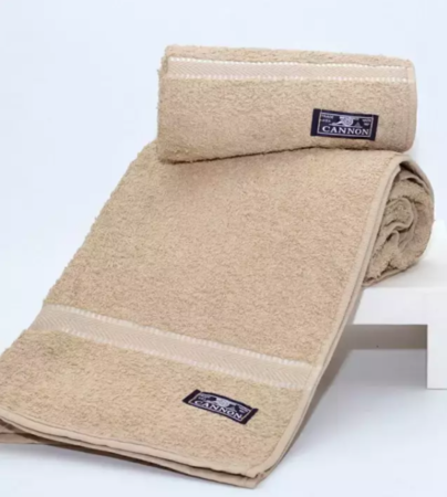 Juego Toalla Y Toallón xl Cannon 520 Gr Algodón 100% BEIGE