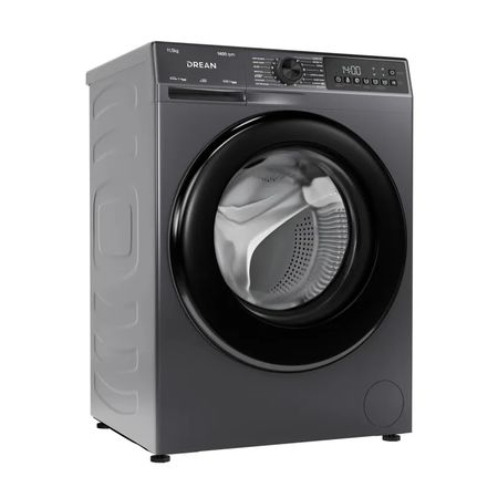 Lavarropas automatico DREAN LFDR1114ISG0 inverter carga frontal 11.5 kg 1400 rpm gris