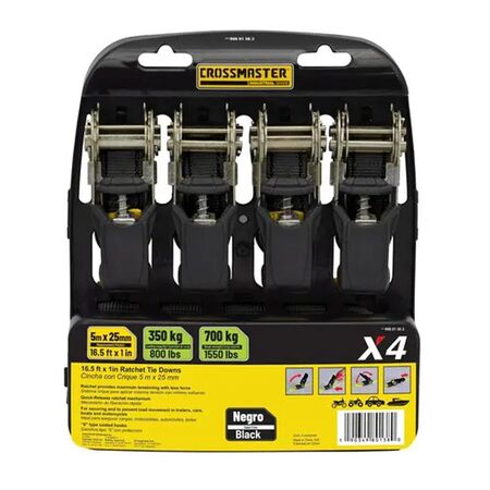 Cincha Amarre Crossmaster 700 Kg x4 Con Crique Negra