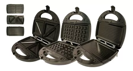 Sandwichera Daewoo 3 En 1 Grill Waffles Sandwich