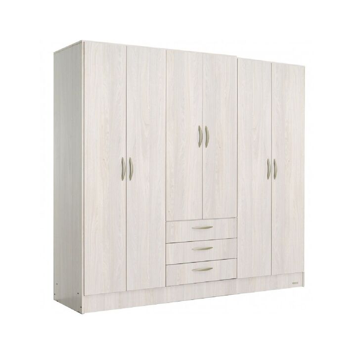 Placard Plus 200x1,82x0,48 6 puertas/ 3 cajones Gris Andino 100609 - Vista 1