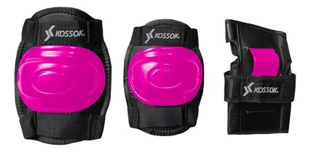 Set Proteccion Kossok Rollers Patin Ninos Infantil Reforzado Rosa S