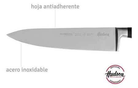 CUCHILLO CHEFF LÍNEA 8 PROFESSIONAL INOX. MANGO CON REMACHES NEGRO