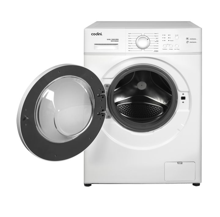 Lavarropas Automático Carga Frontal 6 kg 1000 RPM A Inverter Steam Blanco - AIAFE6010B - Vista 3