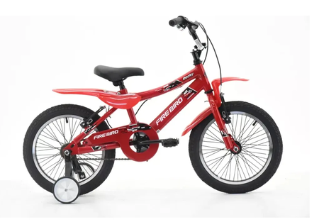 Bicicleta Infantil Fire Bird Winner Rodado 16 Con Rueditas Rojo 16 "