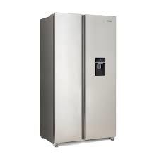 Heladera Side by Side Whirlpool 518 Lts No Frost Inverter Dispenser Agua + Fábrica de Hielo Display Touch Inoxidable WRS955FWMS