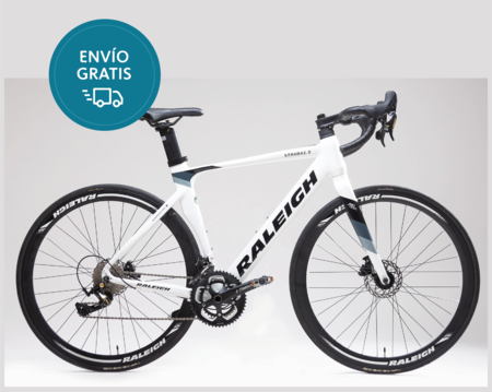 Bicicleta Raleigh Strada 1.5 _Cuadro de aluminio_12Vel._Rod. 28_Talle: 56/L_Blanco