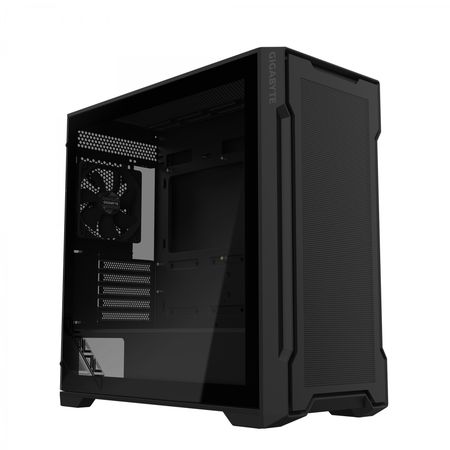 Gabinete Gigabyte C102 Glass TG Mid-Tower Fan x2 Black