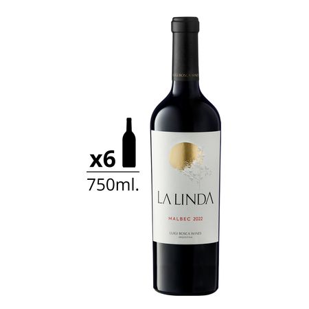 Vino Tinto La Linda Malbec Caja x 6