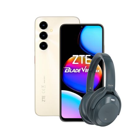 Combo ZTE V80 Max 4+256GB Dorado + Auriculares Hune Vincha Bluetooth ANC