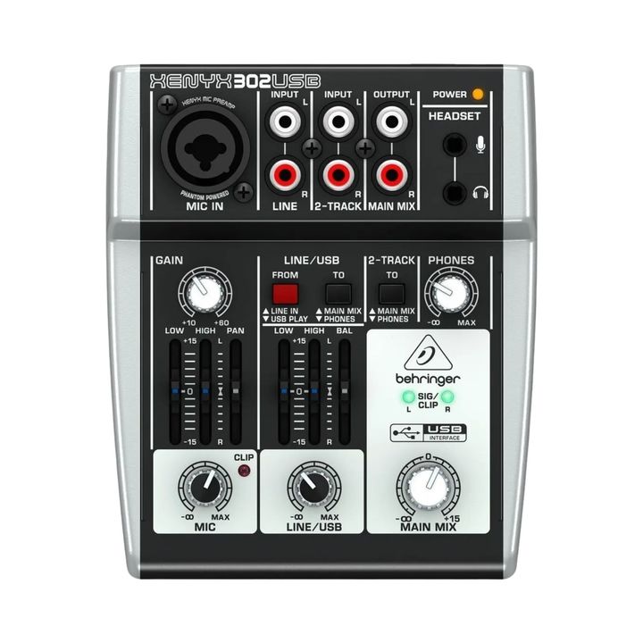 Consola de Mezcla Behringer XENYX 302USB - Vista 1