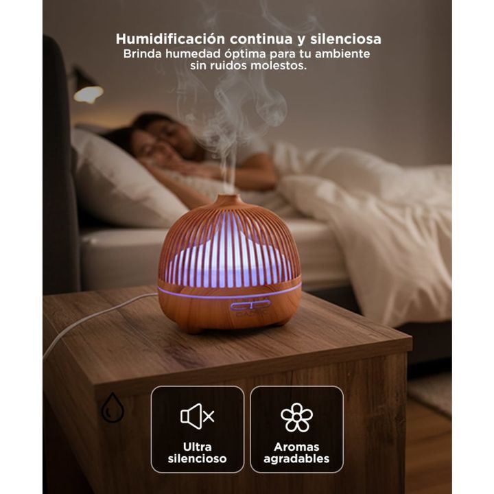 Humidificador Aromático Gadnic Aromaterapia Tipo Madera 500ml - Vista 3