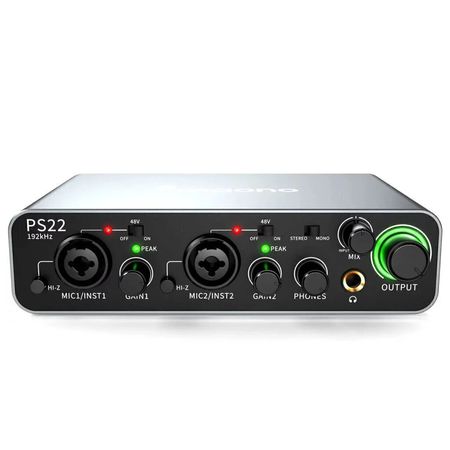 Maono ProStudio PS22. Interfaz de audio para streaming 2x2. Sonido de estudio para creadores
