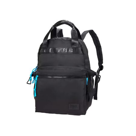 Mochila Escolar Deportiva Urbana Original Everlast Hombre Mujer Reforzada 21950 Negro