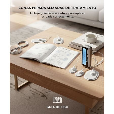 Electroestimulador Muscular Portátil Gadnic 91280 20 Niveles 6 Programas Recargable 3.7V