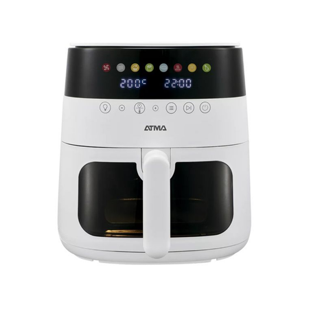 FREIDORA DE AIRE ATMA FRYER BLANCA CON VISOR 6 L (FR246AWP)