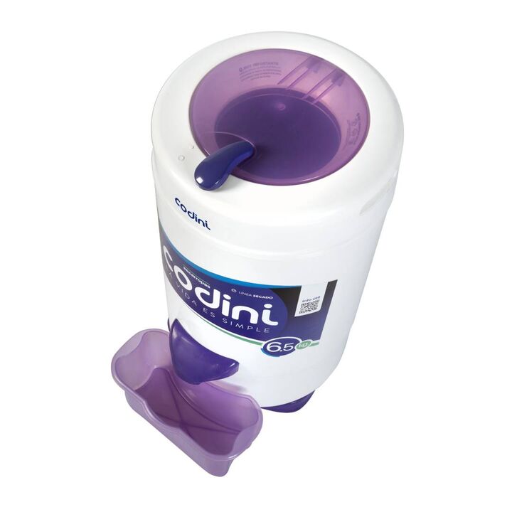 Secarropas Centrífugo Innova 6.5 kg 2.800 RPM Lila Codini - IL65 - Vista 3