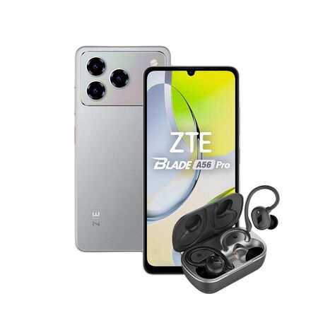 Combo ZTE A56 Pro 4+128GB Grey + Auriculares TWS Sport Bluetooth Dekkin