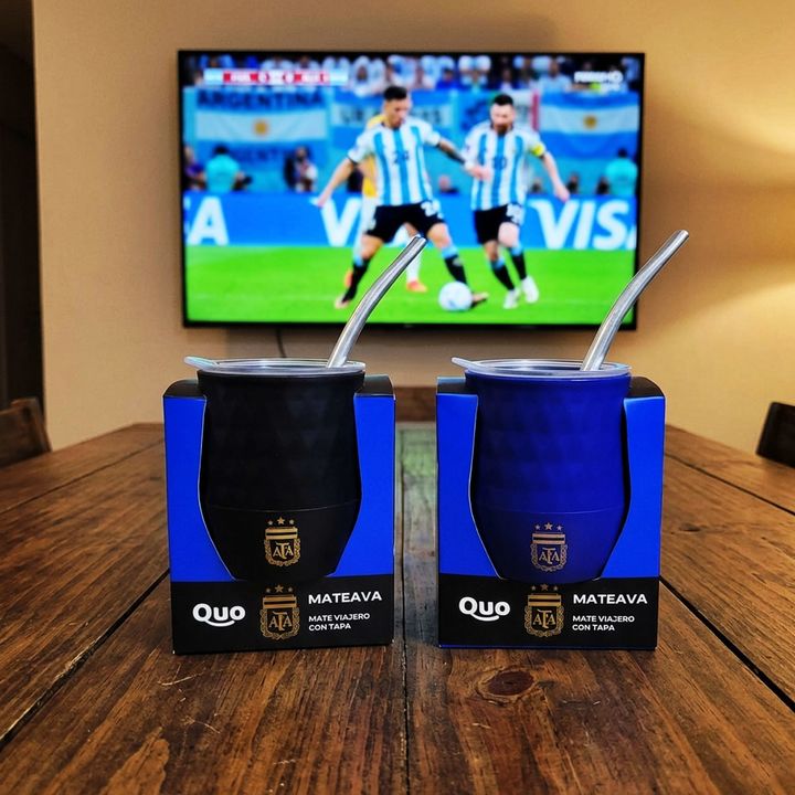 Mate Afa Oficial Plástico Con Tapa Mateava + Bombilla - Quo - Vista 4