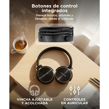 Auriculares Bluetooth Gadnic A122 Manos Libres Inalambrico Negro