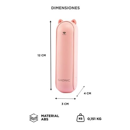 Ventilador Portátil Gadnic 3 en 1