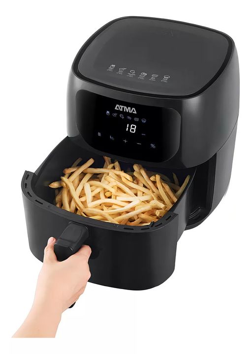 Freidora De Aire Digital Sin Aceite Atma Pro Fr60arbp 6,5l Color Negro - Vista 4
