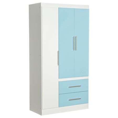 Placard Ropero Infantil Celeste 3 Puertas 2 Cajones Reforzado Maximo Fortaleza