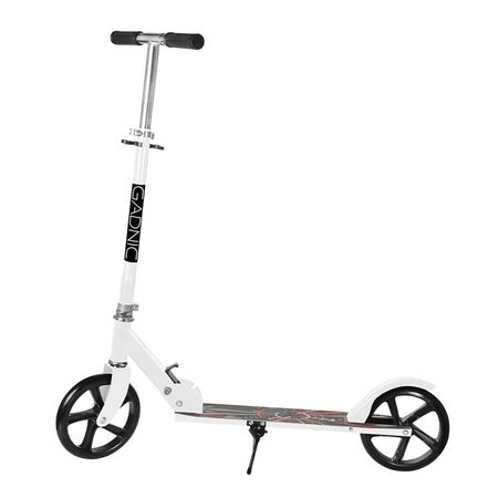 Monopatín Negro Gadnic City Plegable de Alumino Niños y Adultos Hasta 90kg Ruedas 200mm