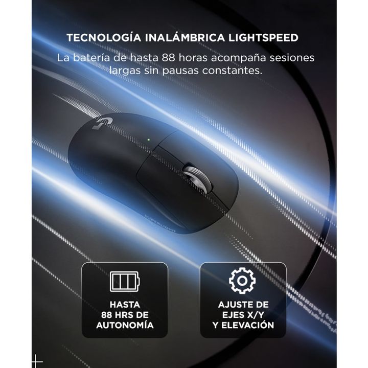 Mouse Inalámbrico Lightspeed Logitech PRO X Superlight 2 SE Negro Para Gaming Sensor - Vista 5