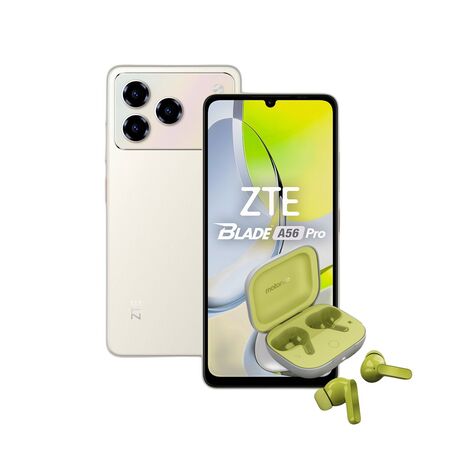Combo ZTE A56 Pro 4+128GB Gold + Moto Buds Guitar Green Banana
