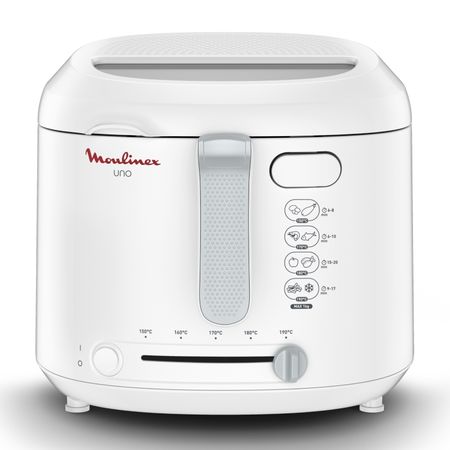 FREIDORA MOULINEX AF203158 UNO M - BLANCA, 1KG, 1600W, USA ACEITE
