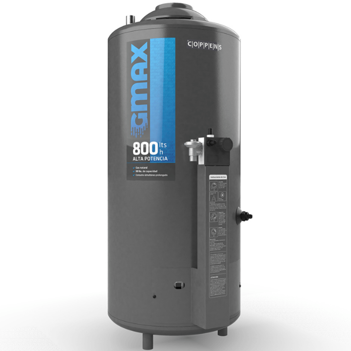 Termotanque Coppens 50L Gn Alta Potencia 800Lts/H Tt50Gmax - Vista 1