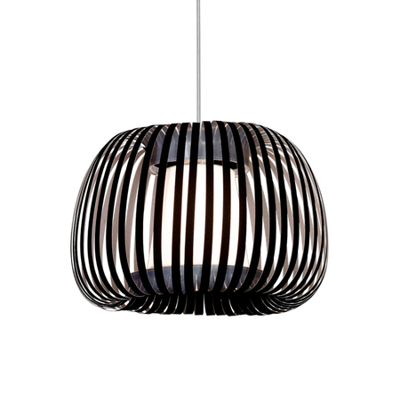 Colgante Moderno Tambor M Ø50cm E27 Apto Led Negro